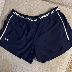 Under Armour Women's Navy Blue Athletic Shorts